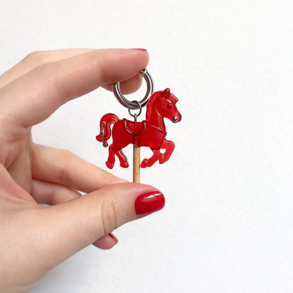 Брелок Леденец на палочке "Лошадка"