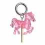 Брелок Леденец на палочке "Лошадка" розовая
